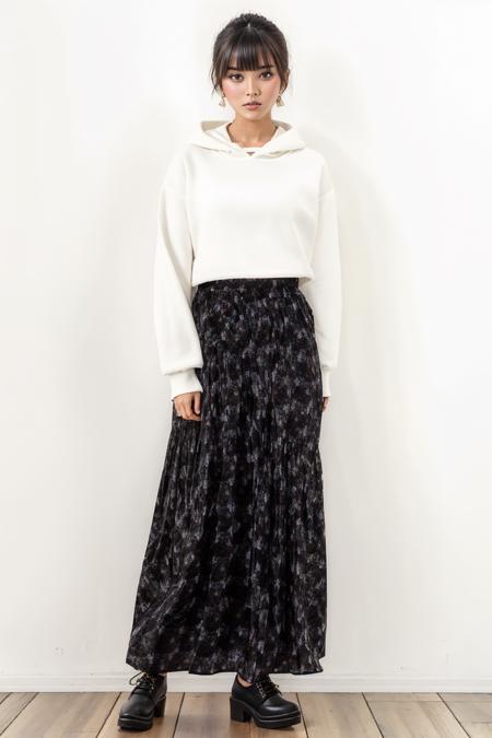 Japanese Floral Print Long Skirt v1.0 Stable Diffusion LoRA Civitai