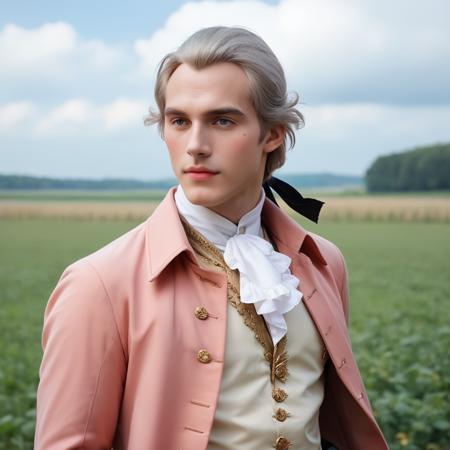 18th century men (rococo clothing, makeup, wigs -  PonyXL) Pony Realistic Mix v1