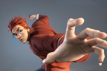 fist, clenched hand, , best quality, , , 3d,