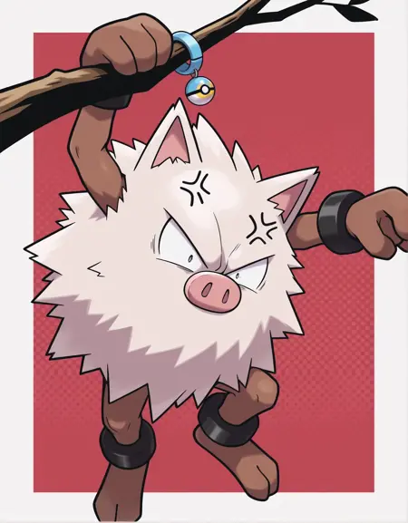 Primeape: Pig Monkey Pokémon + Shiny - Pokédex #0057