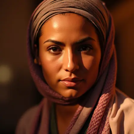 Middle Eastern Beauty cinematic photographic style F1D