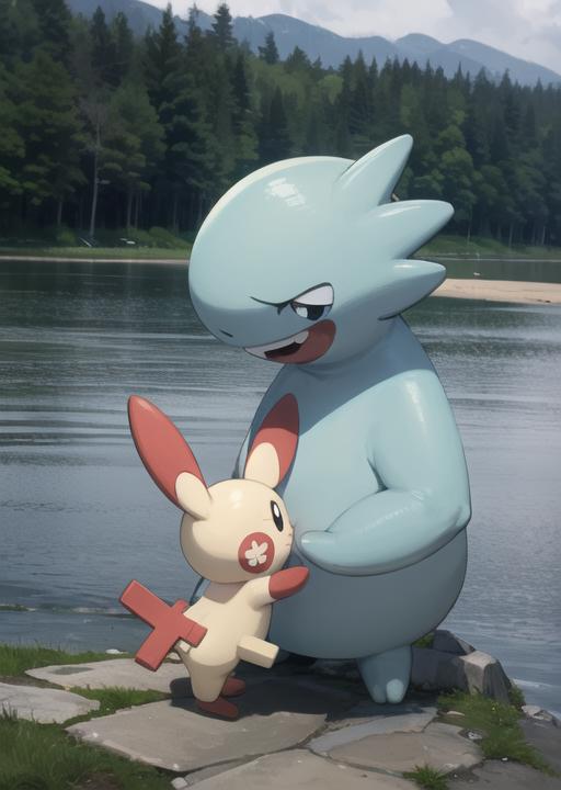Plusle and  Minun  - Pokemon | Pocket monsters image by Tomas_Aguilar
