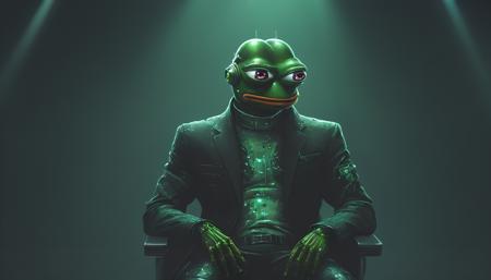 (cyberpunk style:1:2) (photo portrait of (pepe_frog:1.4) sitting in a wing chair), (professional photo of pepe_frog sitting in a wing chair:1.2), (extremely detailed pepe_frog face:1.4), full body shot, (1 boy), cyberpunk clothing, cyberpunk, (cyberpunk background:1.2), (extremely detailed cyberpunk background:1.3), extremely detailed background, cyberpunk body modification, cyberpunk 2077 body modification, (neon city background), cyberpunk suit, robot, science fiction, solo, full body, wires and cables, sharp focus, natural lighting, cyberpunk reimagined, neon lights, action pose, colorful, bright colors, science fiction, a dystopian cyberpunk city, neon, cyberpunk 2077, (cyberpunk 2077 cityscape), art by Masamune Shirow,soft neon light, cinematic, vivid details, robotic bionic features, (masterpiece, hyperrealistic, best quality:1.2), official art, extremely detailed CG unity 8k wallpaper, detailed background, best quality, expressive eyes, perfect face, perfect eyes, perfect anatomy, extremely detailed eyes and face, looking at viewer, detailed background, detailed clothes, cinematic lighting, beautiful 8k, masterpiece, best quality, high quality, hdr, photography by cosmicwonder, high definition, symmetrical face, volumetric lighting, 24mm, 4k, DSLR, high quality, ultra realistic,