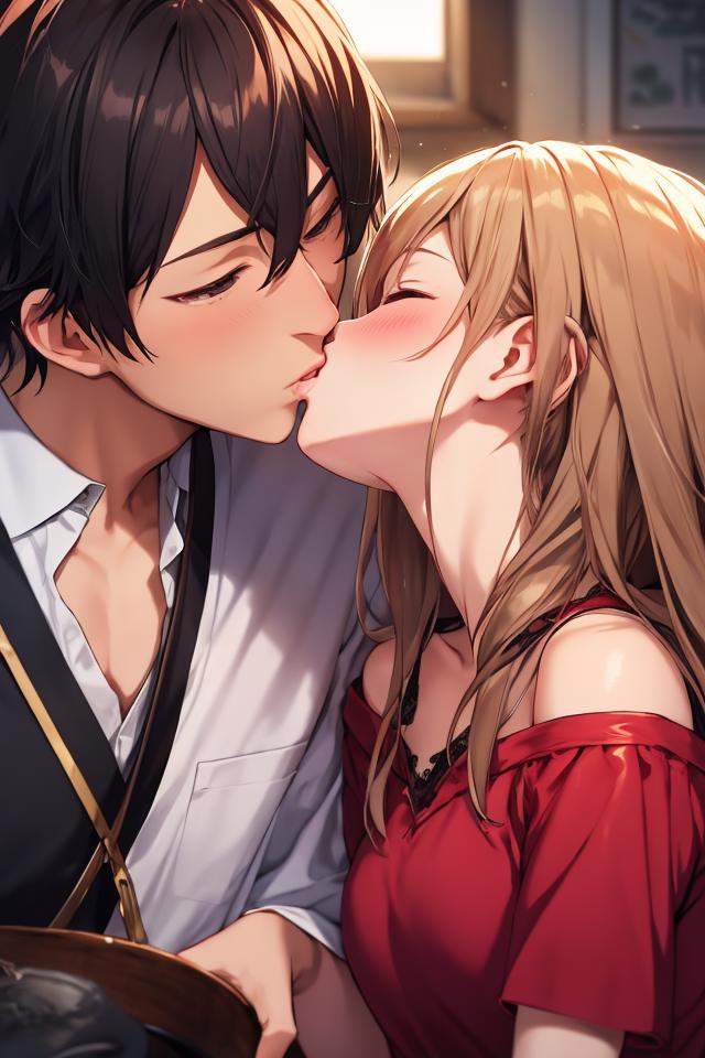 Anime Kisses (LoCon version) - v1, Stable Diffusion LyCORIS