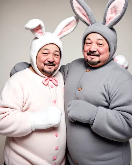 Fluffy Polyester hare Costume