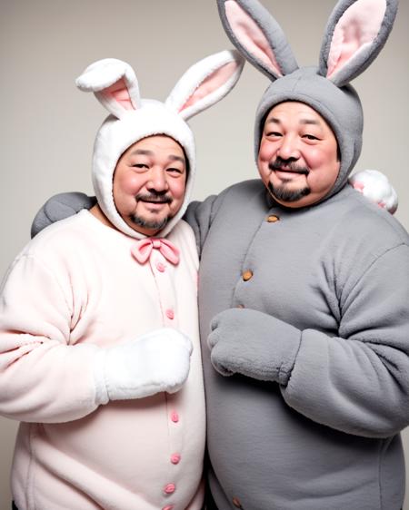 Fluffy Polyester hare Costume SDXL