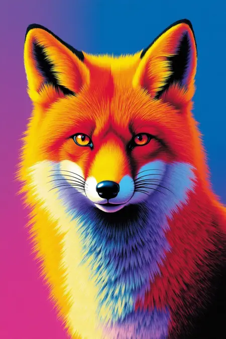 DN_Color-Blocking Art_Animal Image Creation