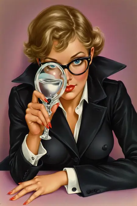 Glamour and Elegance: Alberto "Vargas Girls" Pin-up Illustration Style