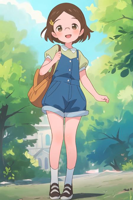 ((Masterpiece)), (best quality), 1girl, JuriAndou, smile, happy, full body, beautiful outdoor setting, <lora:JuriV1A1-000004:1>