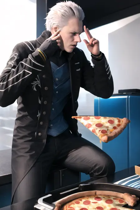 Man Levitating Pizza Meme | Concept LoRA