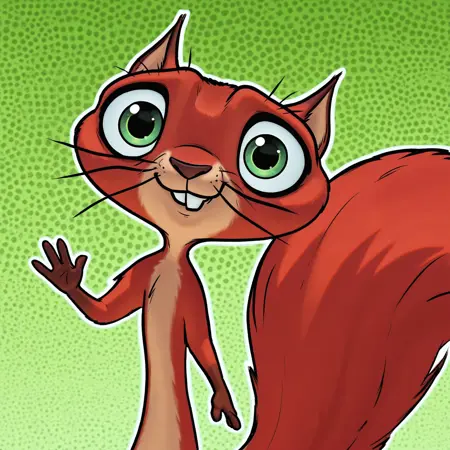 Chip the Squirrel (DC League of Superpets), Furry Character LoRA