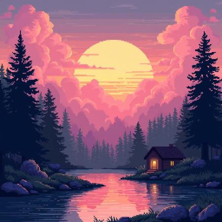 Pixel Art Illustrations FLUX V1 - Illustrative shaded