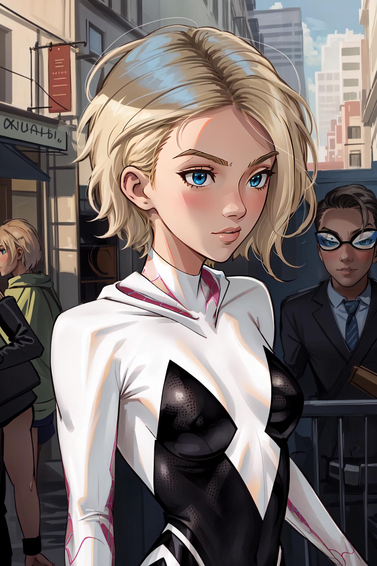 Spider Gwen (commission) | Goofy Ai image by PettankoPaizuri