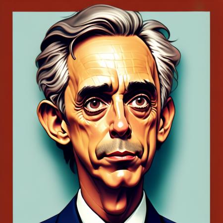 SFW, portrait of Jordan Peterson.