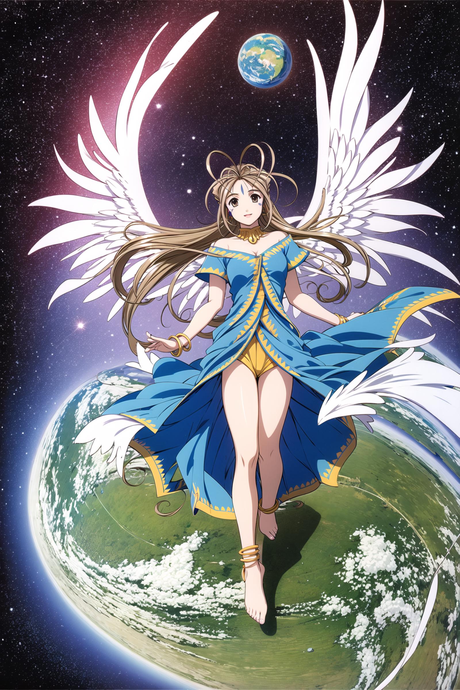 Kosuke Fujishima/藤岛康介 《ああっ女神さまっ》/《Ah! My Goddess》/《我的女神》 Belldandy,Urd,Skuld  - Artist Style image by flyx3