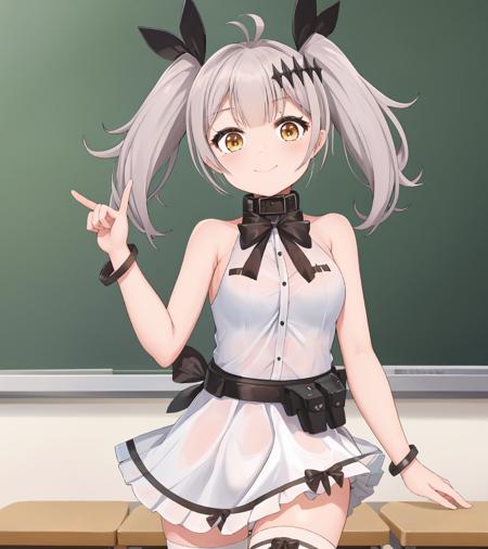 fivesevenloli, (fivesevenCute:1), classroom, cute smile, twintails
<lora:FiveSeven:.6> <lora:FiveSevenCute_Costume:1>