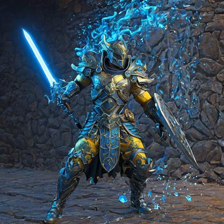 Take a deep breath and let's work step by step on this  
,
warhammer holding a sword, antipodeans, blue and yellow lighting, clean artstyle, planted charge, absolute chad, gray anthropomorphic, blood and bones, plasma charges, post - apokalyptic, metalhead, punished, high detail, artstation, digital art, by alan lee, trending on artstation ( josephine wall, peter mohrbacher, artgerm )
,
Midjourney's Consistency, Dynamic Action Pose, Fibonacci Watermark Invisibly Displayed, High-res, Impeccable Composition, Lifelike Details, Perfect Proportions, Stunning Colors, Captivating Lighting, Interesting Subjects, Creative Angle, Attractive Background, Well-timed Moment, Intentional Focus, Balanced Editing, Harmonious Colors, Contemporary Aesthetics, Handcrafted with Precision, Vivid Emotions, Joyful Impact, Exceptional Quality, Powerful Message, Raphael Style, Unreal Engine 5, Octane Render, Isometric, Beautiful Detailed Eyes, Super Detailed Face and Eyes and Clothes, More Detail, Multi Colored, Splash Ink Illustration, Grammer Effect Style, Houdini Style, Sharp Lines and Brush Strokes, High Quality, Beautiful Matte Painting, 4K, CGSociety, Artstation Trending on ArtstationHQ