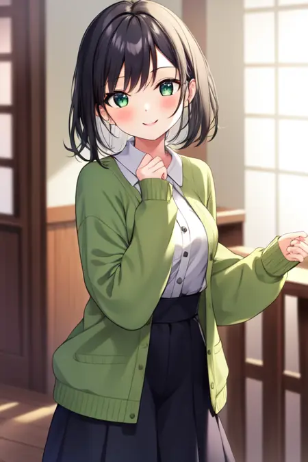 Green Cardigan