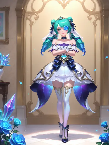 Prestige Crystal Rose Gwen/至臻水晶玫瑰格温--league Of Legend