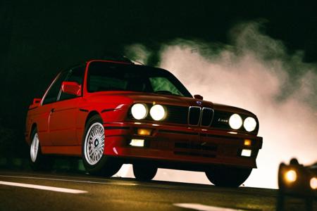 analog gloomy photo of a (red BMW E30 car, <lora:bmwe30:1>), ((speeding in an abandoned city (at midnight))), ((decayed apartment buildings in the background)), ((snow)), (horror movie), ((nighttime)), (midnight), ruins, claustrophobic, High Detail, Sharp focus, ((photorealism)), ((realistic)), best quality, 8k, award winning, dramatic lighting, epic, cinematic, masterpiece, backlit, contrejour, rim light, ambient fog:1.4, dutch angle, depth of field, volumetric lights,