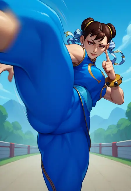 Kicking At Viewer POV | Concept / Pose LoRA XL