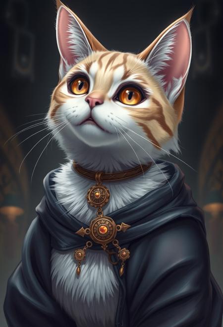 (((detailed, beautiful, high quality))), female anthropomorphic cat