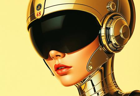 Avant-garde , 1970s futurism, chrome and gold