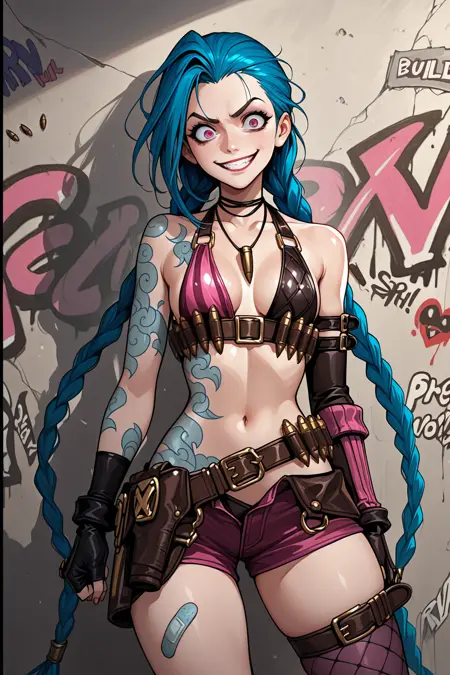 Jinx from League of Legends 2 Outfits | Illustrious