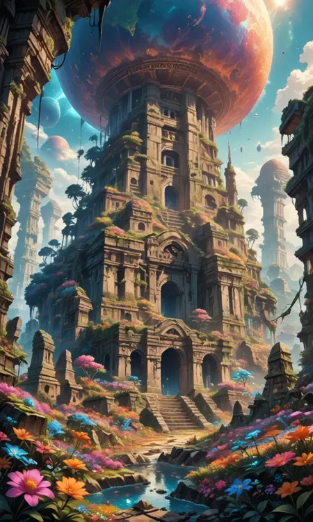 Another World - mysterious ruins (XL/Illustrious)