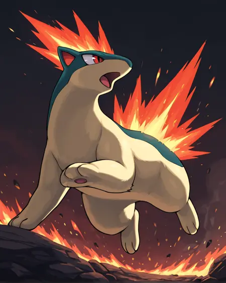 Pokémon - #156 Quilava - Illustrious