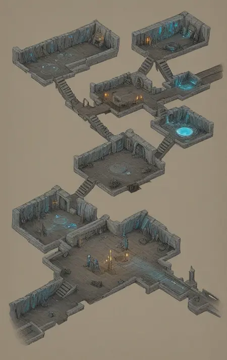Isometric Dungeon Map