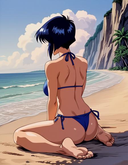 motoko kusanagi,1girl,breasts,short hair,black hair