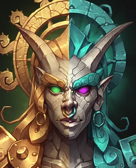 The Twin Empyreans, Suen & Lu-Li - World of Warcraft [SDXL Pony]