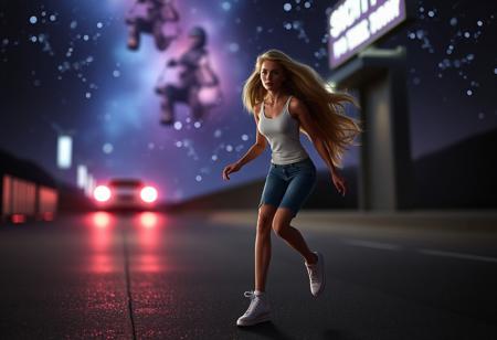 Space-time runnin' to you
Got holes in my shoes
Girl you know I break rules
On my way to you
My heart been tangled
Where you take me to
Girl you wearin' glow clothes
You like Barbie
Too
