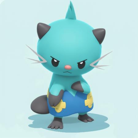 dewott sea otter grey ears turquoise body