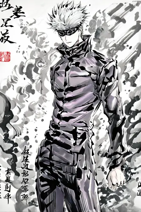 Traditional Japanese Calligraphy Pony