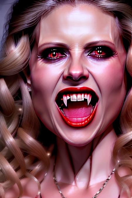 Ookza vampire style picture of Sarah Michelle Gellar as a vampire, dramatic lighting, intricate, gothic, highly detailed, digital painting, trending on artstation, concept art, smooth, sharp focus, illustration, 8k, photo realistic, masterpiece, art by George Luks