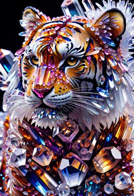 tiger, crystals <lora:crystalz-sdxl-v2:1>