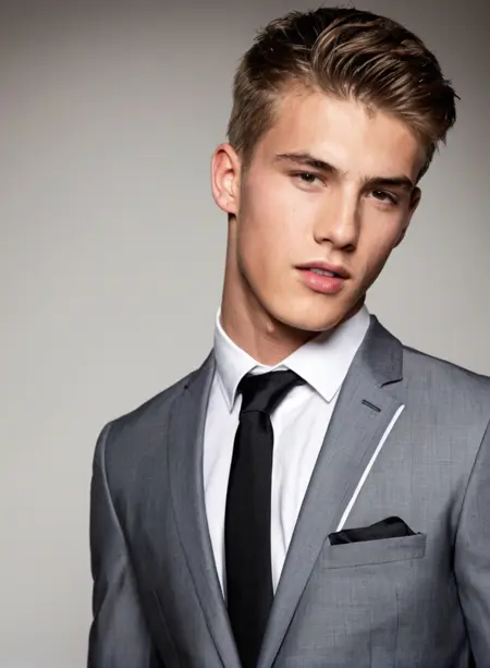 Cute handsome male models