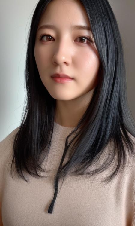 ((best quality)),absurdres,(ultra high res),(photorealistic:1.6), octane render,(hyperrealistic:1.2), (photorealistic face:1.2), ((a women wearing stylish clothes)), 1girl, hoshino minami, (long hair:1.1), (realistic:1.7), (8k), (4k), (Masterpiece),(realistic skin texture), (illustration, cinematic lighting,wallpaper),( beautiful eyes:1.2),((((perfect face)))),(cute),(standing),(black hair),(short hair), ((black eyes)), 
 <lora:hayakawa seira3:0.85>