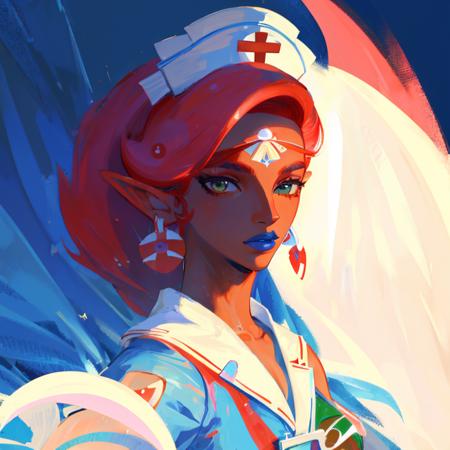 masterpiece, high quality, highres, detailed face, full_body artwork of urbosa wearing a sexy nurse outfit, sfw <lora:urbosa-8bit-dim4x1p03-000008:0.9>