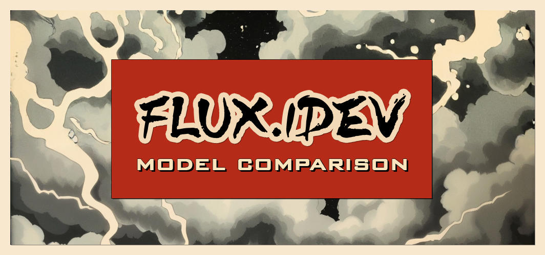 Comparative study of different quantizations of the flux.1dev model.