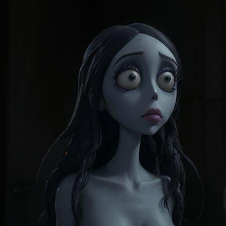 <lora:EmilyTheCorpseBride 10:.5> woman, big eyes, full lips,