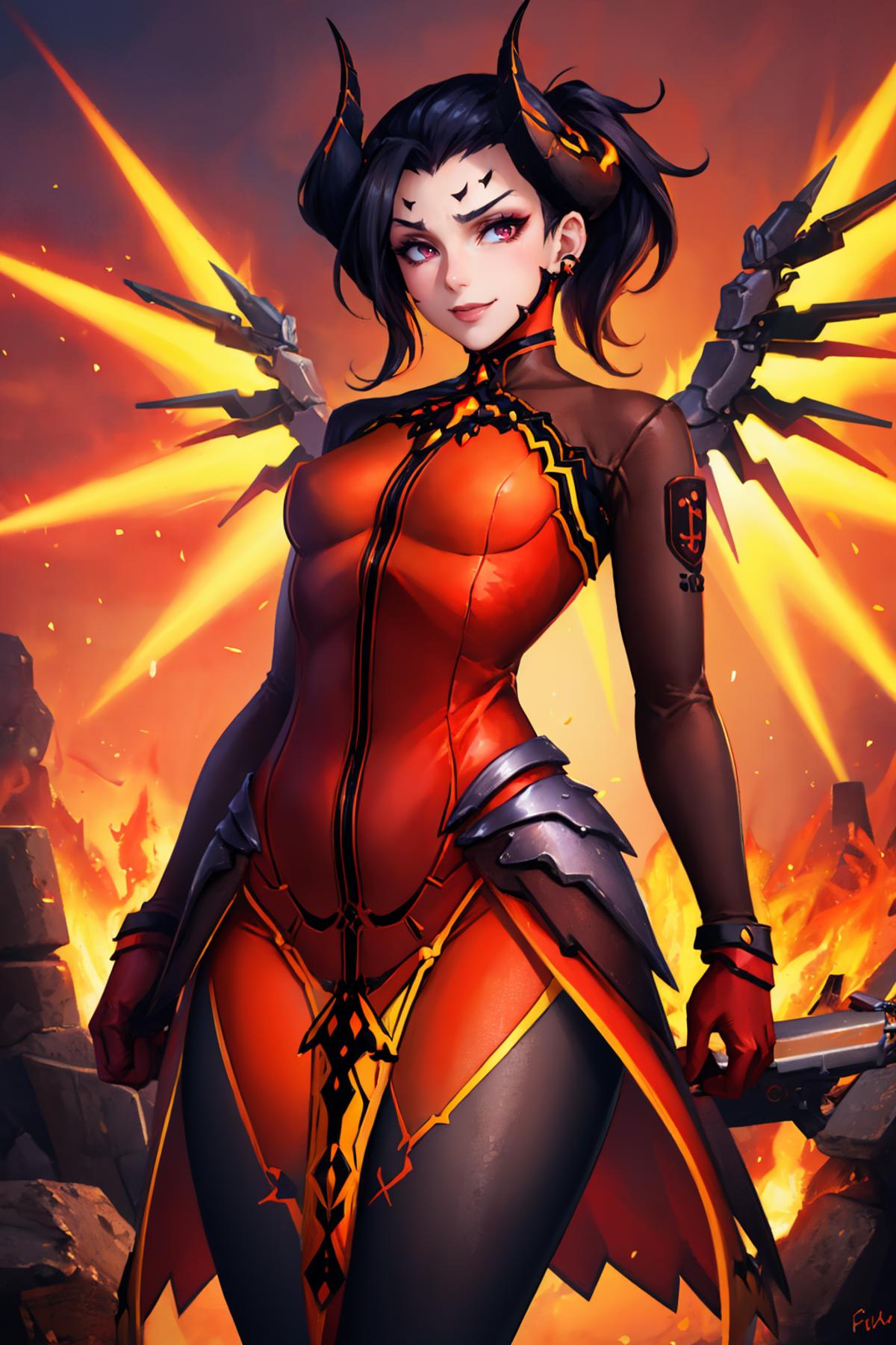 Devil Mercy + Imp Mercy (Overwatch) LoRA - v1 | Stable Diffusion LoRA |  Civitai