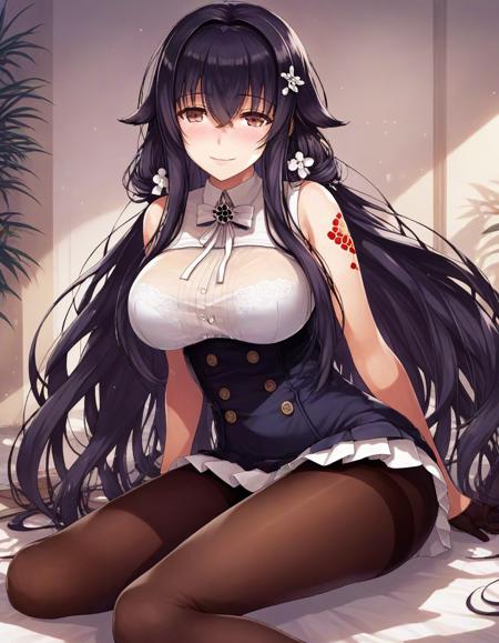  azuma \(azur lane\) military uniform, pantyhose  china dress wedding dress