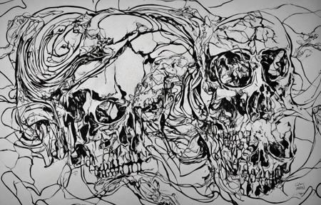 <lora:tensorfunk:0.5> tensorfunk engraved skull, centered at a slight angle <lora:epiNoiseoffset_v2:0.4>