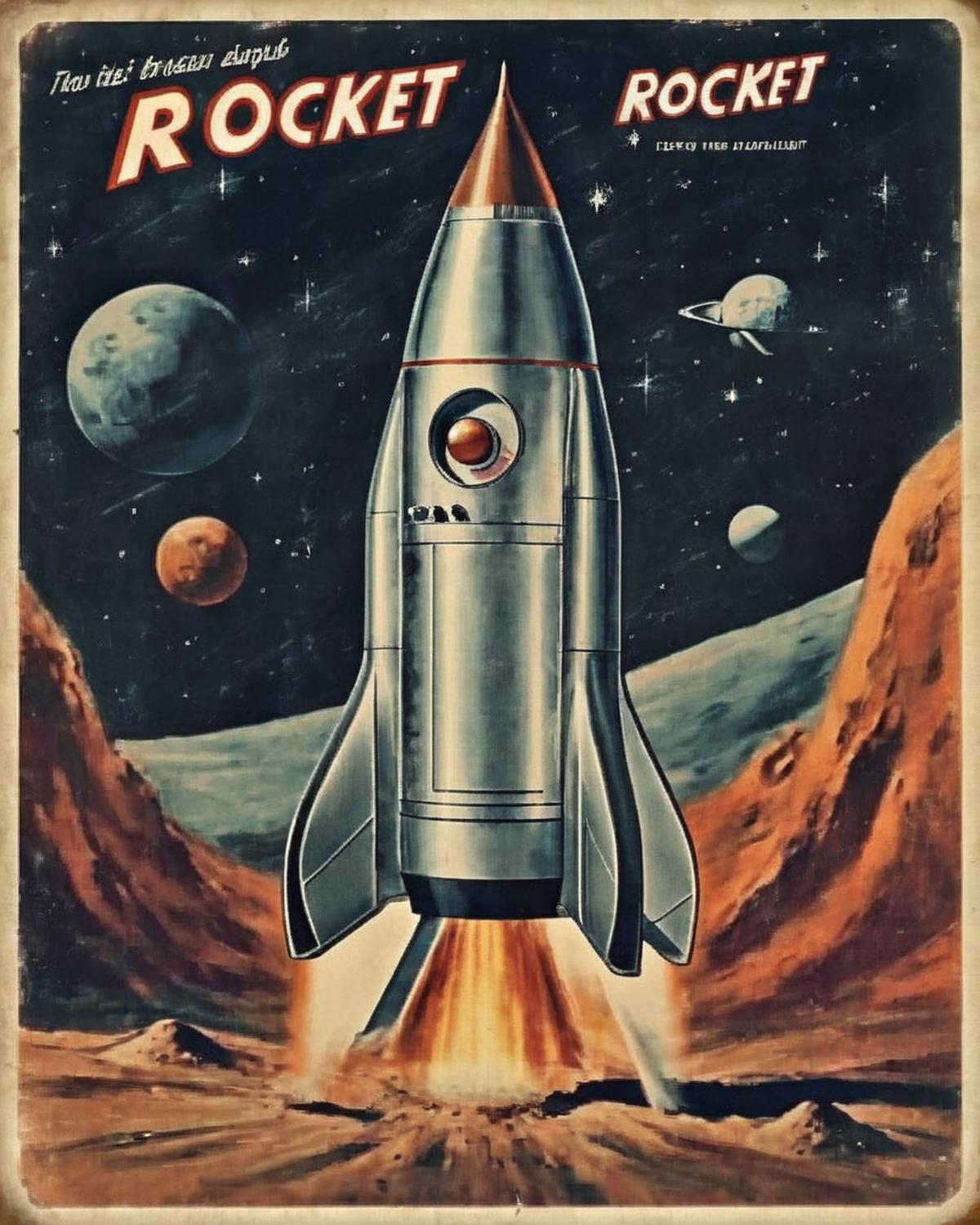 Retro Rocket image by Ciro_Negrogni