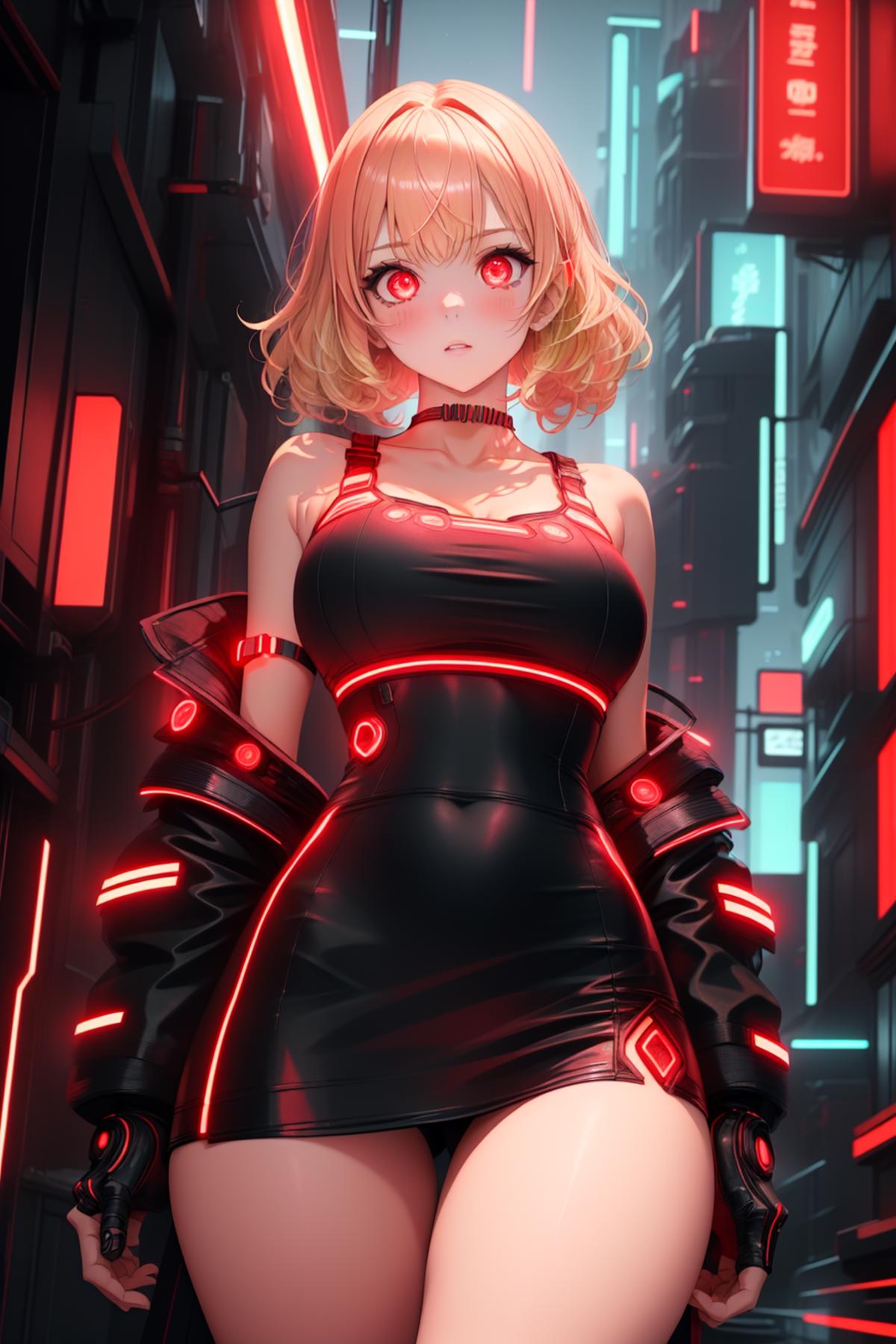 Red Neon (Style) LoRA image