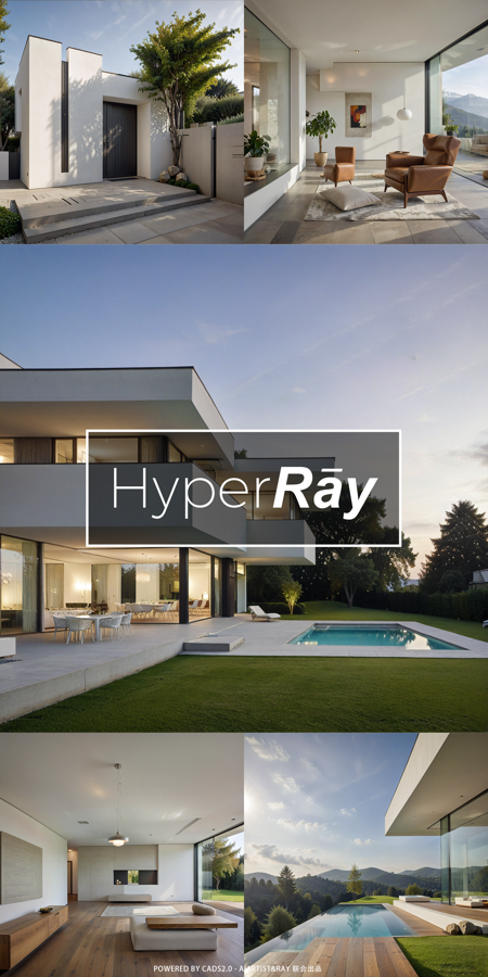 Hyper-RAY XL LoRA Supermarket 建筑室内外设计超市 WhiteWall_Villa