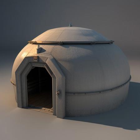 3d render, best quality, atomic bunker